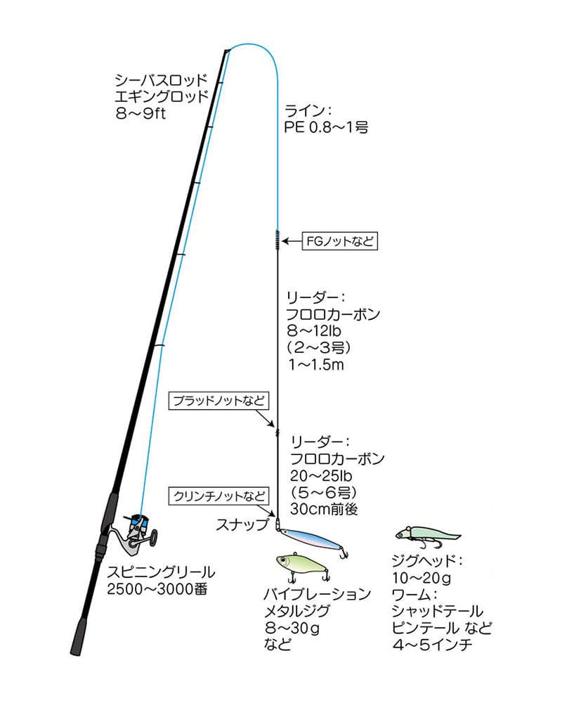 ルアー釣りに必要な道具