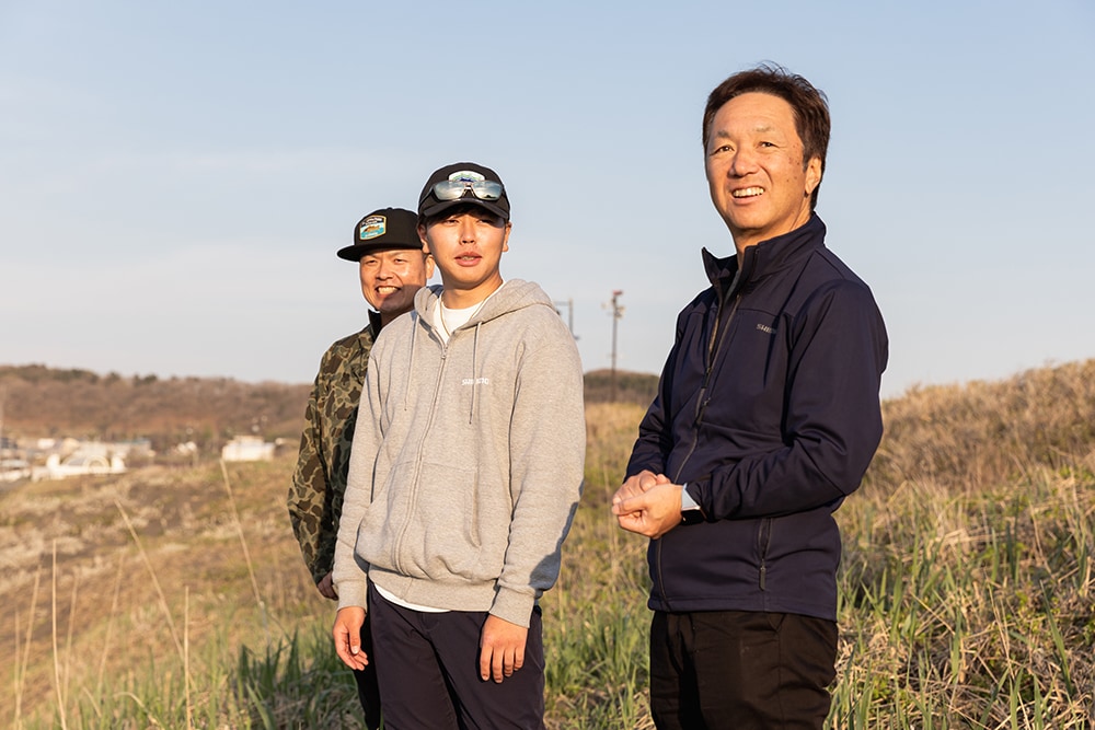 釣り場を前にすると各々が感じることを話しながら、様々な意見が飛び交います。