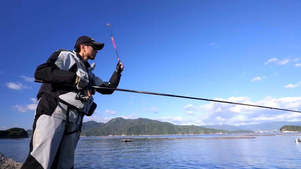 色々な釣法がある中でもフカセ釣りが最も楽しいという内海通人さん。 色々な釣法がある中でもフカセ釣りが最も楽しいという内海通人さん。