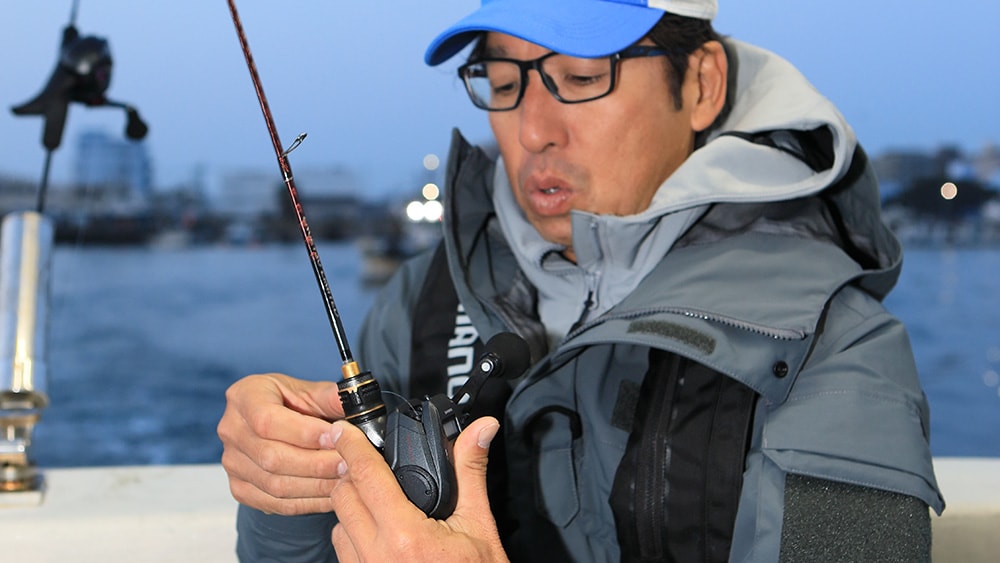 大会参加者と同様、折本さんも3タックル用意。フィールドの状況にアジャストできるように、フルソリッドモデル、乗せ調子のフリソリッド、そして広く探るためのスピニングを用意。 大会参加者と同様、折本さんも3タックル用意。フィールドの状況にアジャストできるように、フルソリッドモデル、乗せ調子のフリソリッド、そして広く探るためのスピニングを用意。