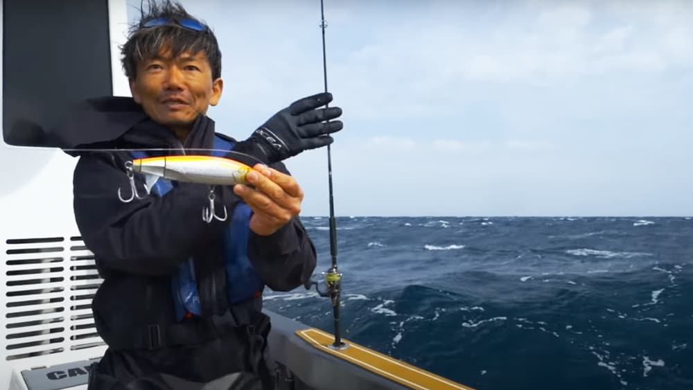 スクリュードライブは、どんな海面の状況でもエラーアクションが起こりにくいと力説する田代さん。