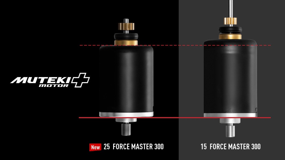 パワーが増しながら、サイズは小型になったモーター。