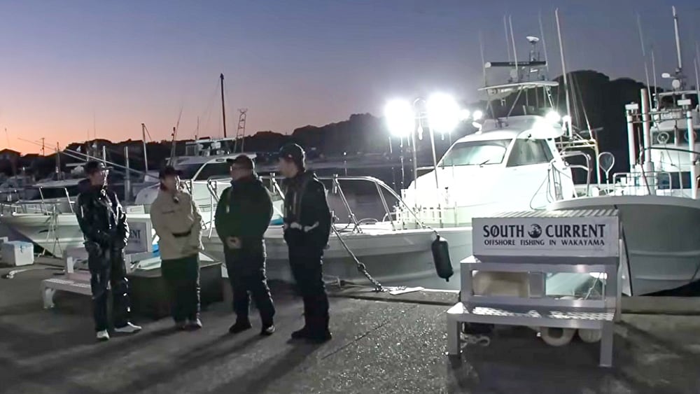 冬の田辺沖のティップエギングは、タフコンディションだが、大型が期待できる。