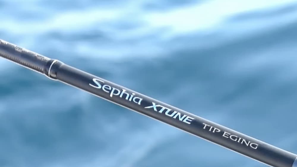 角井さんが選んだ「セフィア エクスチューン ティップエギング」S68ML-Sモデルは、多くのエリア、状況に対応できるモデル。軽く、扱いやすく、繊細。