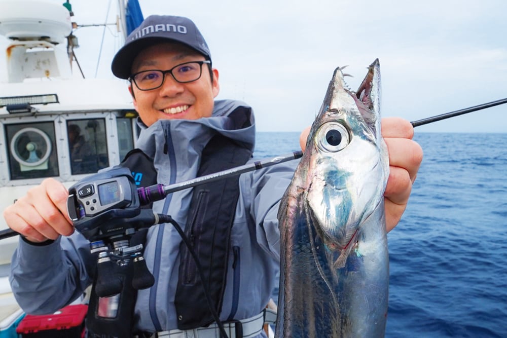 初めて訪れた海での１尾目は何よりもうれしい。