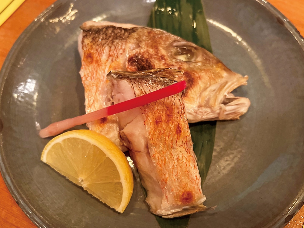 田辺の料理店では「白アマダイの塩焼き」も。すでに地域の魚として馴染んでいる。