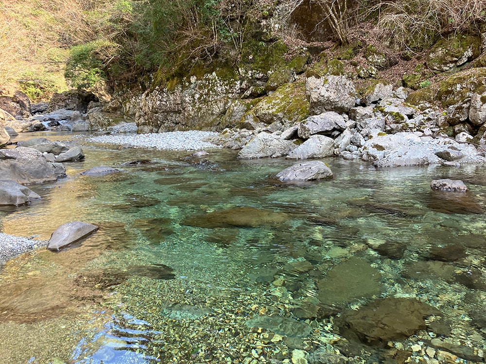 4時を回ったので最後に「ちょこっとだけ！」と第3ウンド。気になっていたポイントで竿を出します。