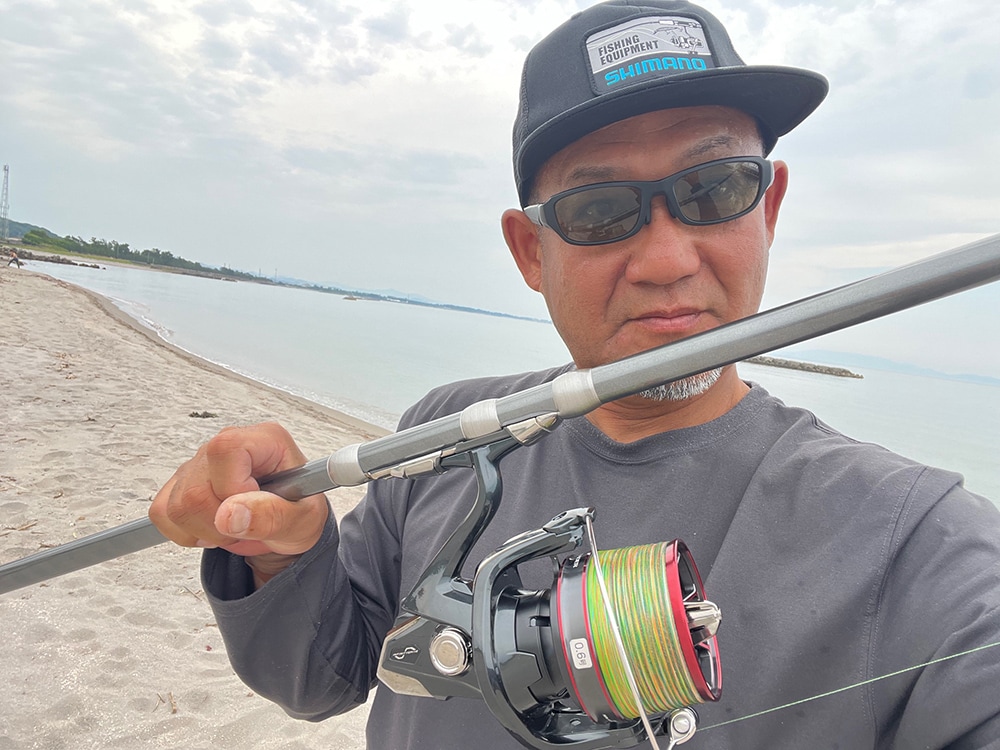 今回のタックルは、取り回しの良さと、感度・遠投性能に優れた「スピンパワー385EX+」をチョイス。 今回のタックルは、取り回しの良さと、感度・遠投性能に優れた「スピンパワー385EX+」をチョイス。