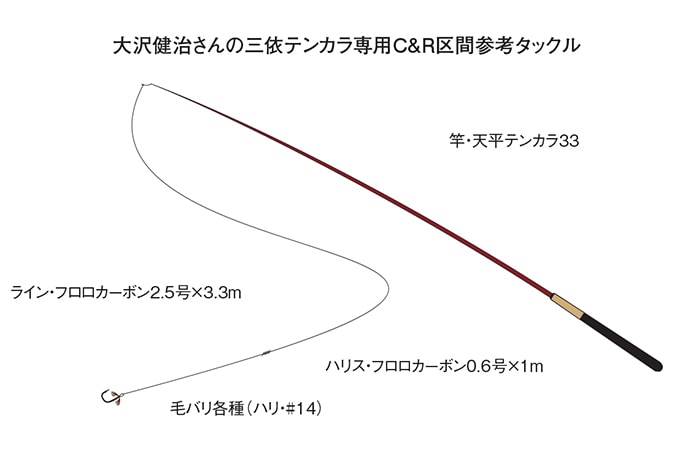 シマノ大沢健治テンカラ仕掛け