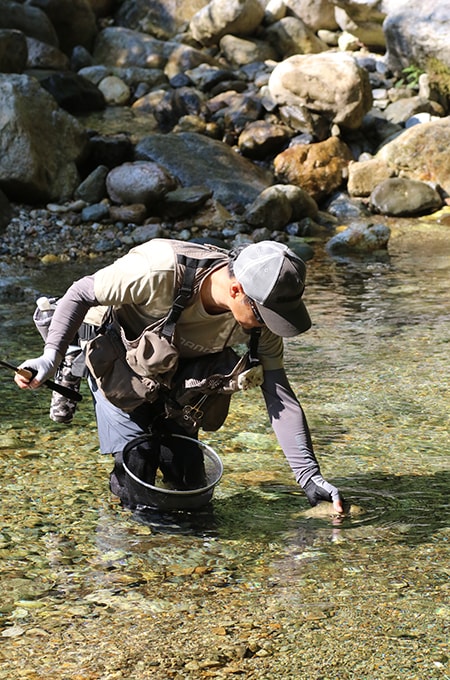 この日の平均サイズは8〜9寸といったところ。尺への夢は翌日へ持ち越しとなった。