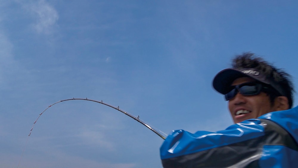 乗ってくる筋を見つけると連釣も可能