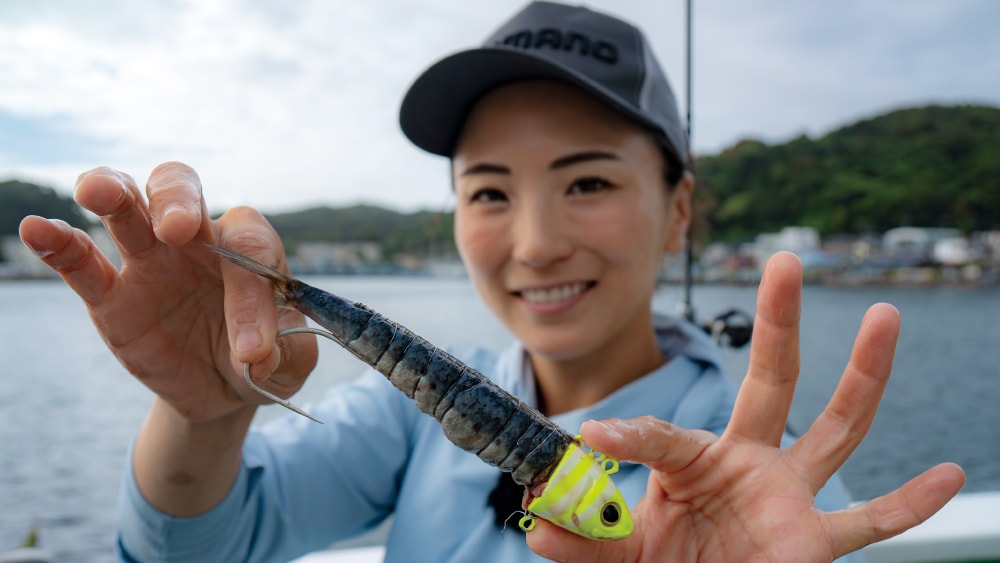 サーベルマスターバレットテンヤ40号とサーベルマスター船テンヤ40号を使用