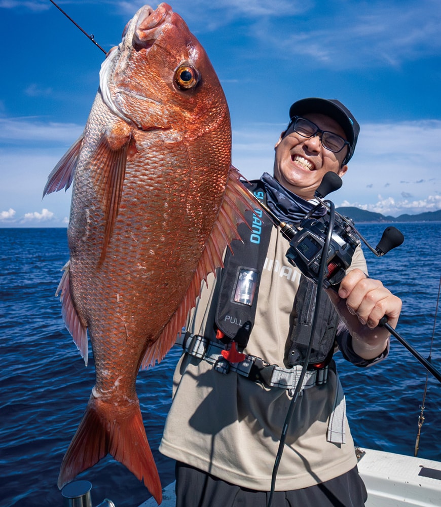 夏～秋に鯛ラバで狙う船がほとんどない場所で狙いどおり60cm（推定3kg以上）を超える大ダイをキャッチ！