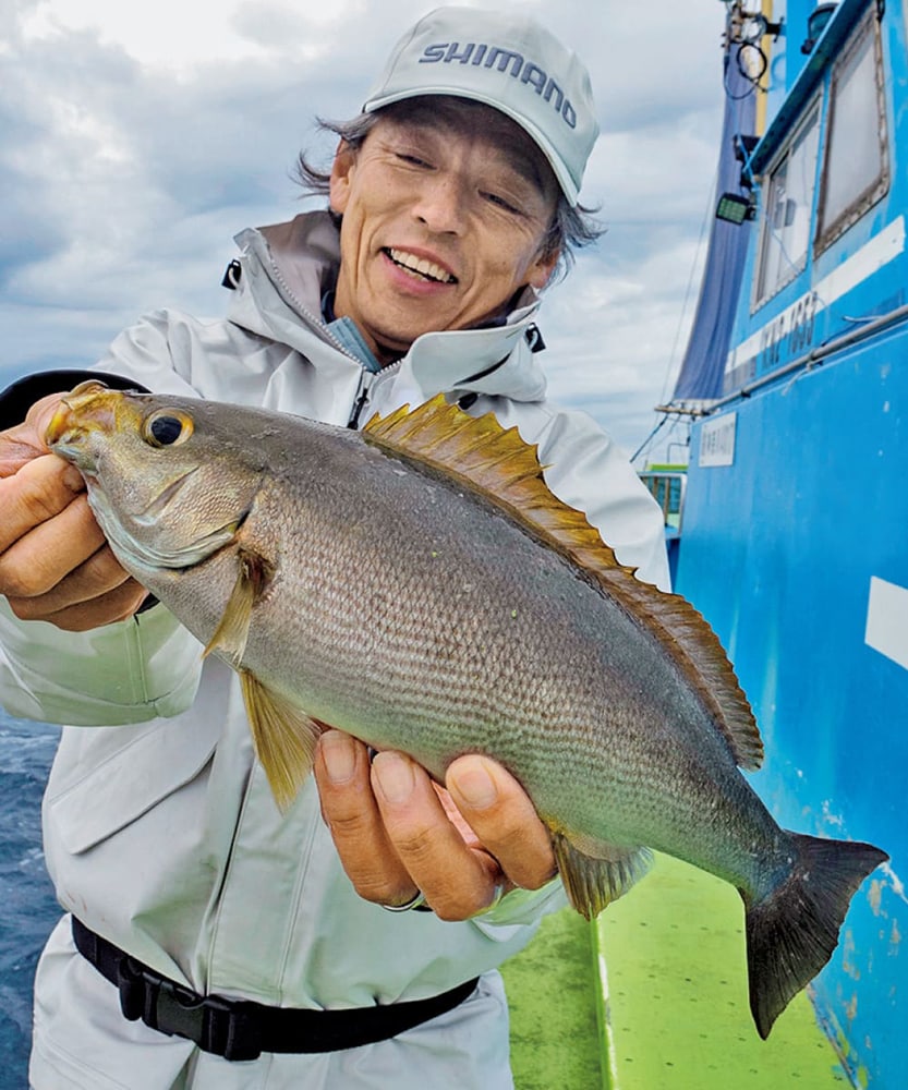 型の良さが初島沖の楽しさ。堂々とした魚体に惚れ惚れする