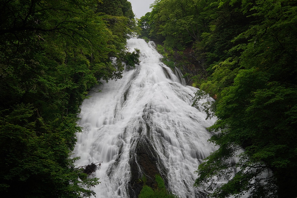 いつ見ても圧巻の湯滝。湯ノ湖から湯川へ、そして中禅寺湖へと流れる。