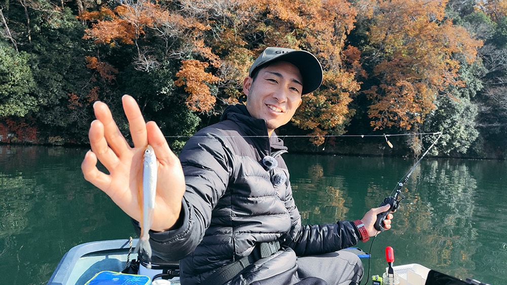 朝イチの魚影はご覧の通り。