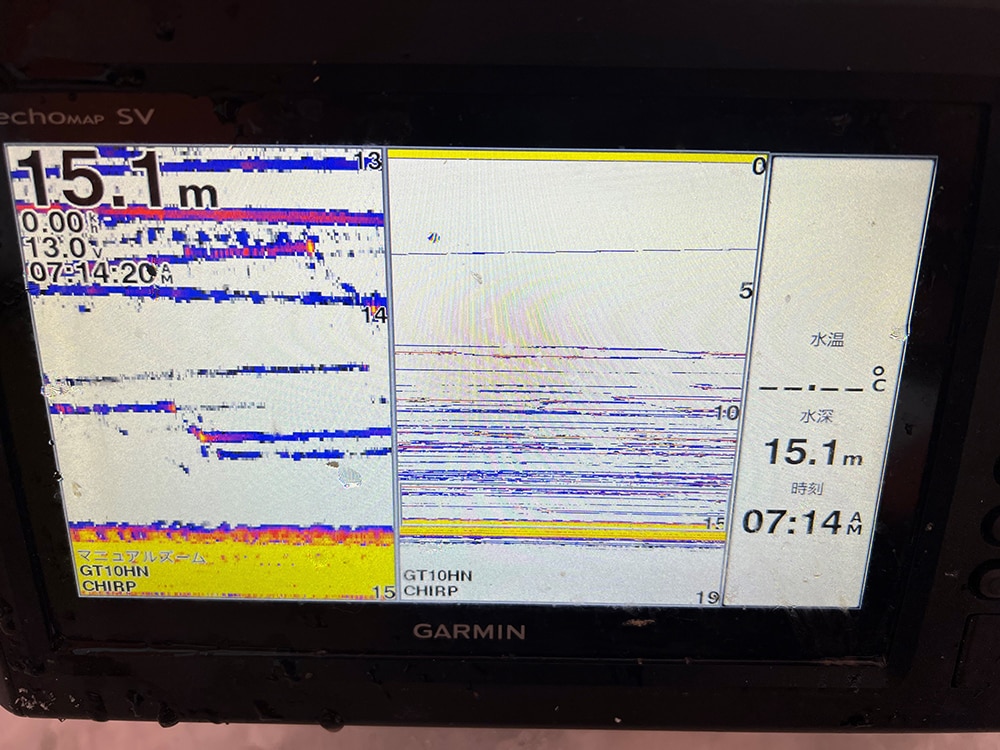魚探の反応は・・・