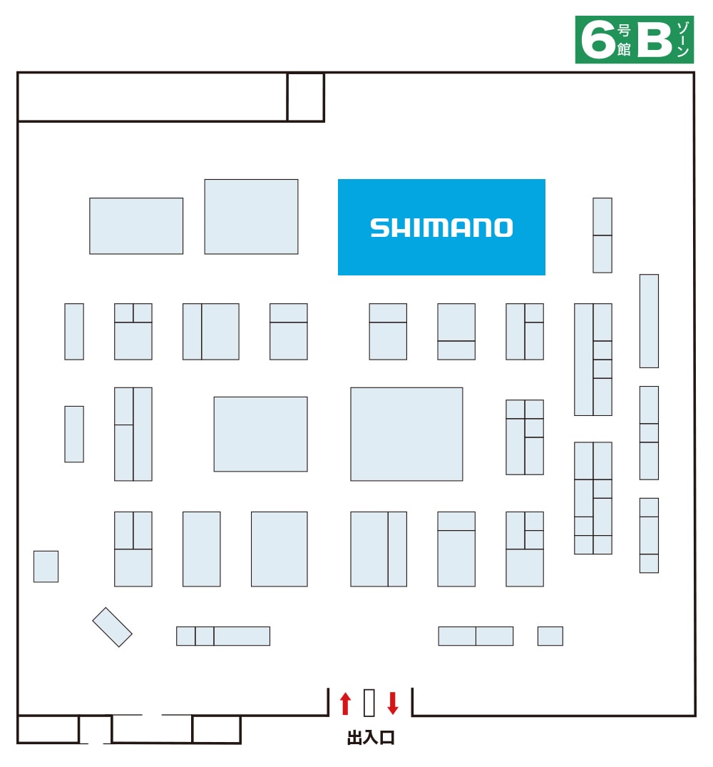 インテックス大阪 6号館Bゾーン 会場全体図