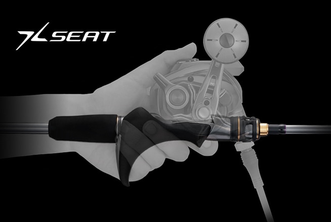 The unique grip makes the rod easy to hold, reducing the angler’s fatigue.